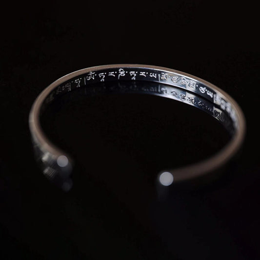 Mantra for Releasing Confinement Silver Cuff