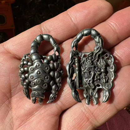 Espejo amuleto de protección cuadrado mágico tibetano de ocho trigramas