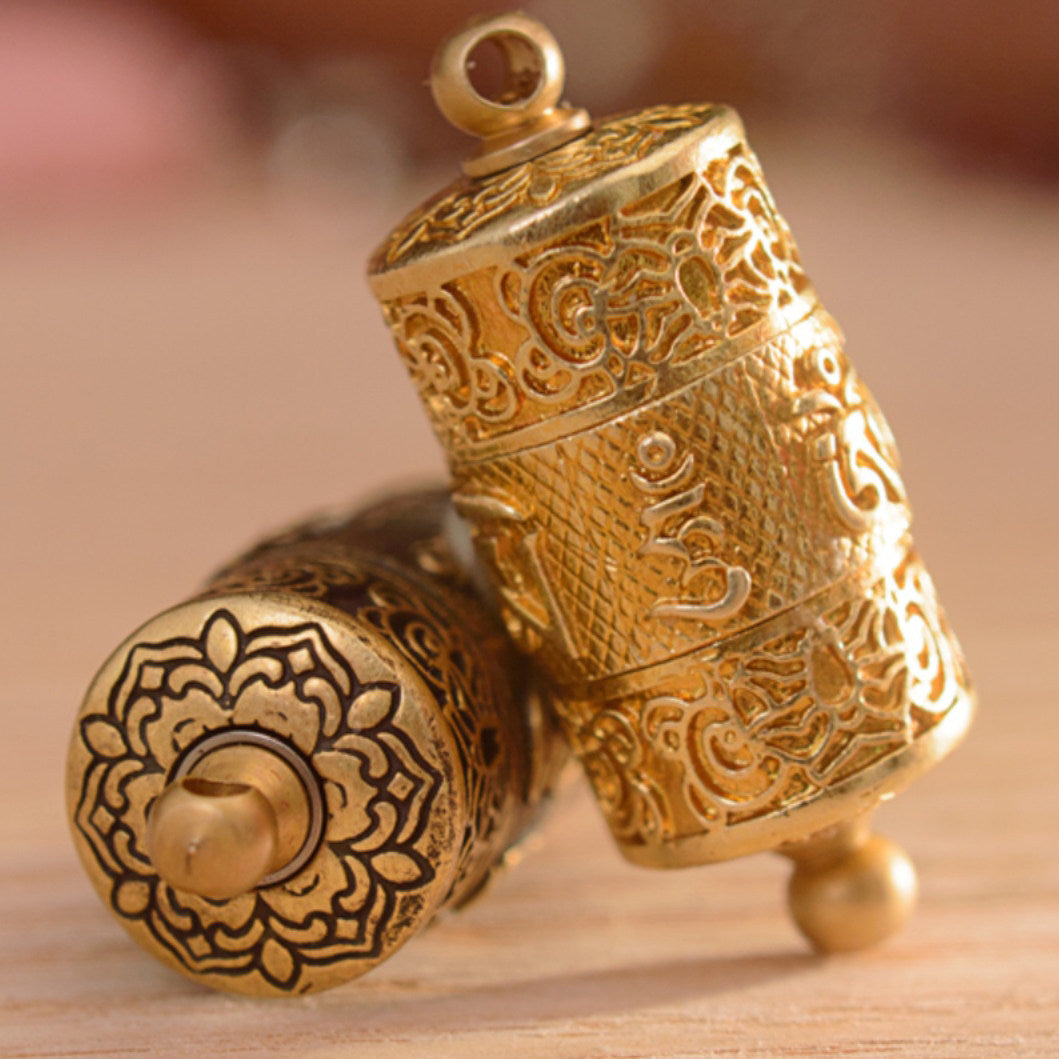 Finger Spin Mini Mani Tara Prayer Wheel Pendant