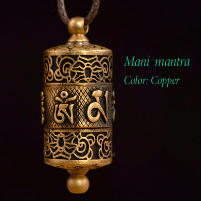 Finger Spin Mini Mani Tara Prayer Wheel Pendant