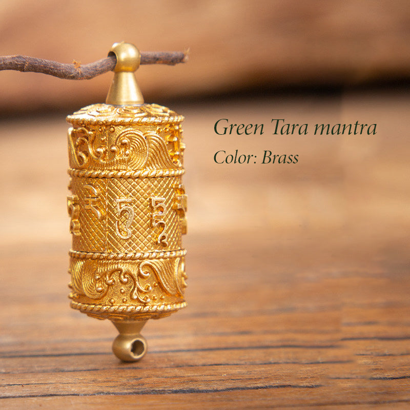 Finger Spin Mini Mani Tara Prayer Wheel Pendant