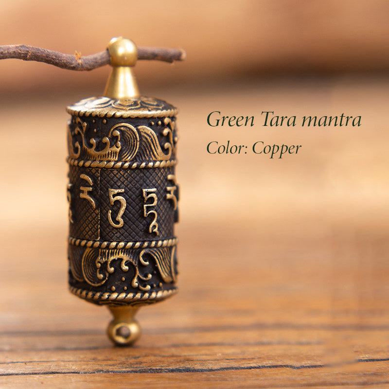Finger Spin Mini Mani Tara Prayer Wheel Pendant