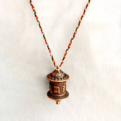 Finger Spin Mini Mani Prayer Wheel Pendant