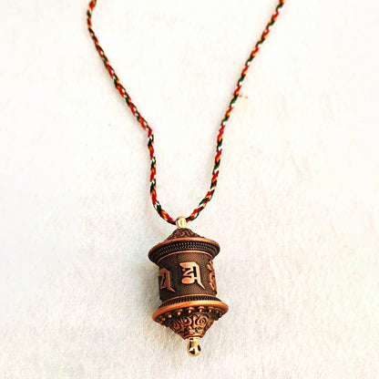 Finger Spin Mini Mani Prayer Wheel Pendant