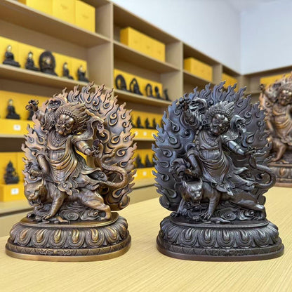 Dorje Drolo Oxidized Copper Statue. Two Colors