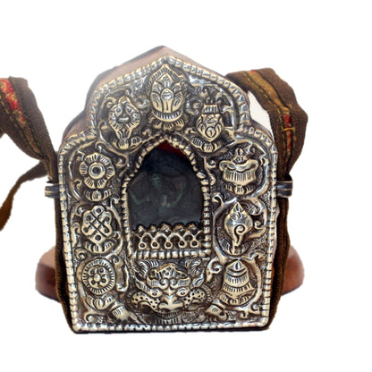 Vintage Eight Auspicious Classic Tibetan Gau Amulet