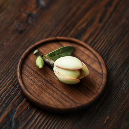 Artisan Magnolia Figo Flower Incense Holder