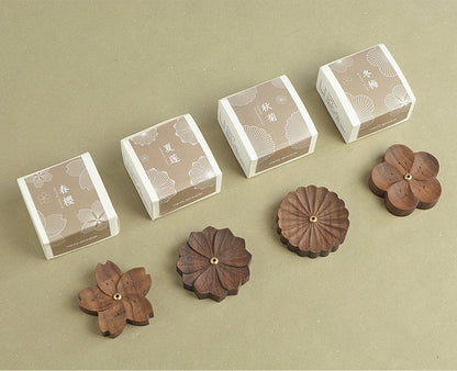 Räucherstäbchenhalter in Blumenform für vier Jahreszeiten