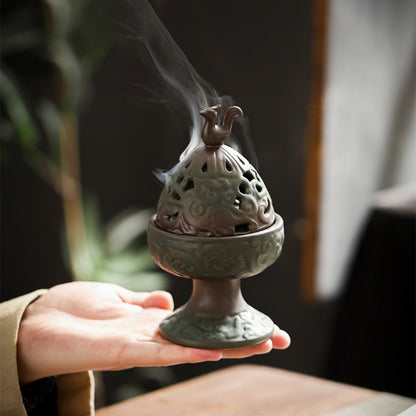 Räucherstäbchenhalter mit Fuß „Immortal Mountain Phoenix“