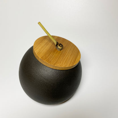 Ball Shape Ceramic Wabi Sabi Tea Canister
