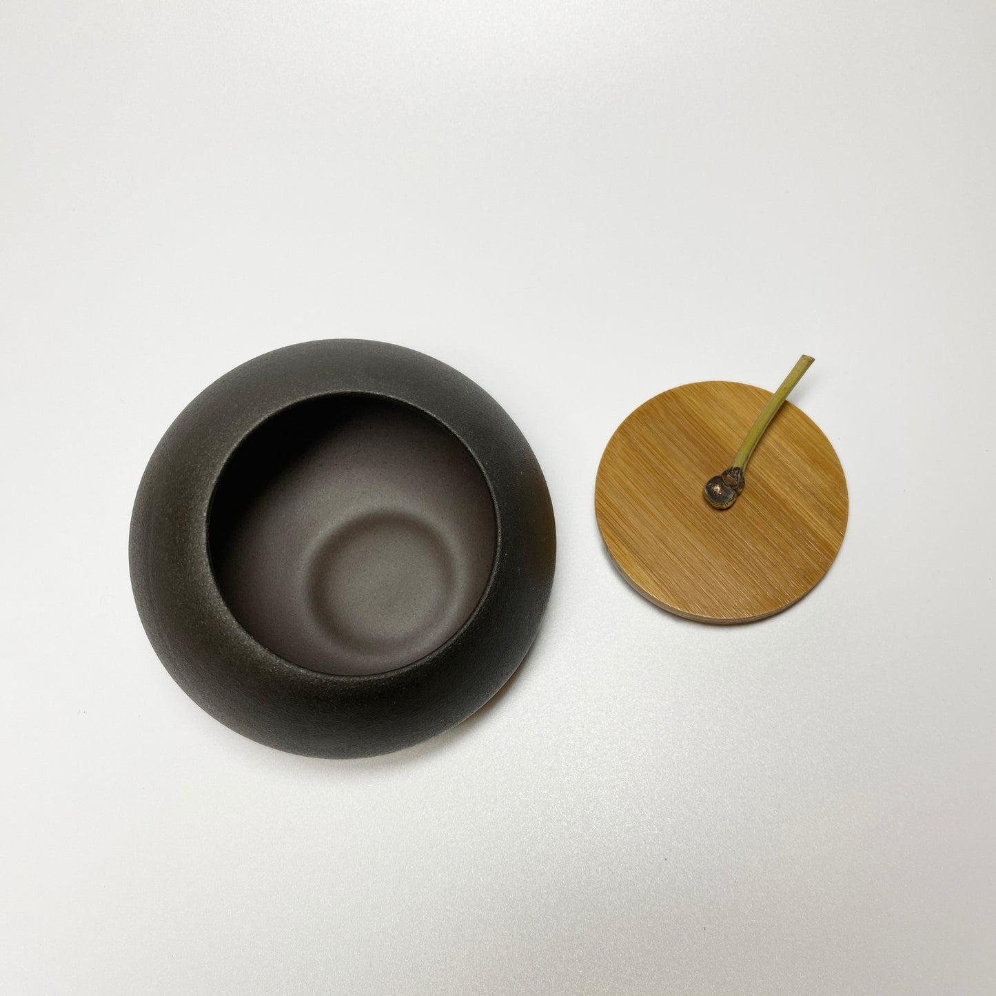 Ball Shape Ceramic Wabi Sabi Tea Canister