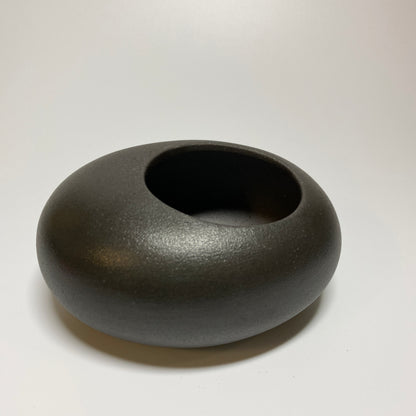 Bote de té Wabi Sabi de cerámica Pebble Ball