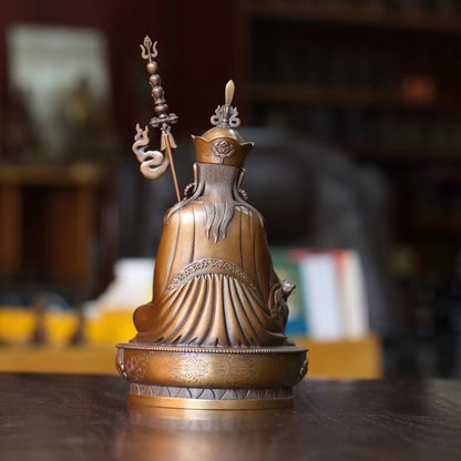 Guru Rinpoche Padmasambhava Oxidized Copper Statue. Two Colors