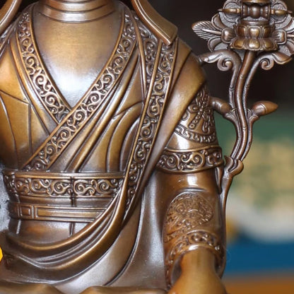 Longchenpa Oxidized Copper Statue. Two Colors