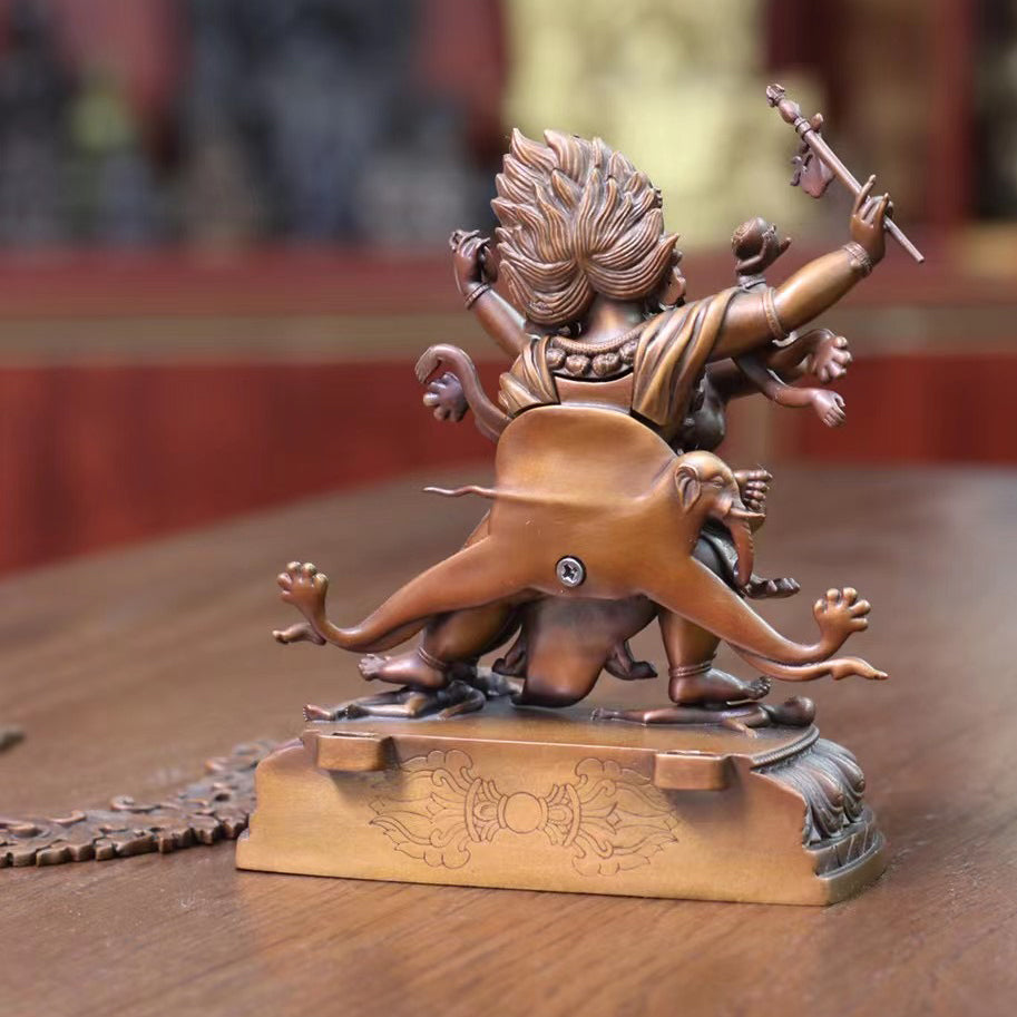 Hayagriva Statue Oxidized Copper Statue