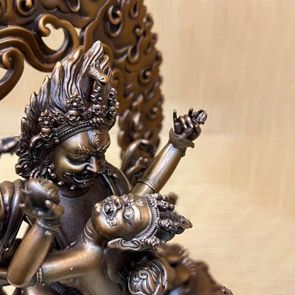 Hayagriva Statue Oxidized Copper Statue