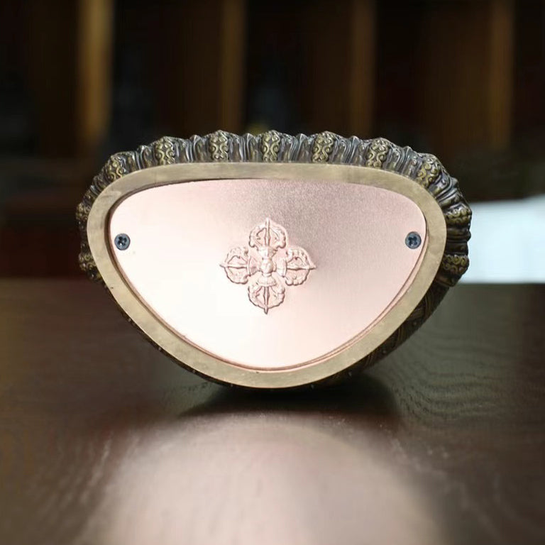 Manjushri Oxidized Copper Statue. Two Colors