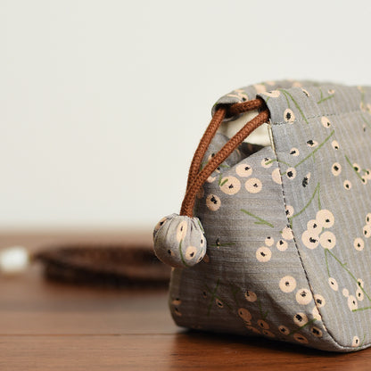 Handmade Cotton Drawstring Thickened Cushion Mala Bag