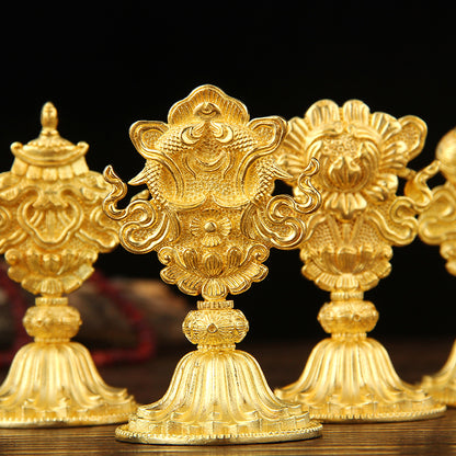 Magnífico conjunto de ocho auspiciosos