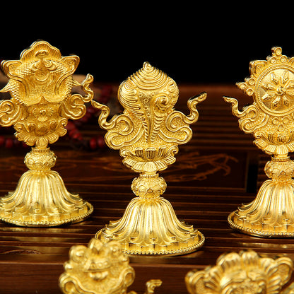 Magnífico conjunto de ocho auspiciosos