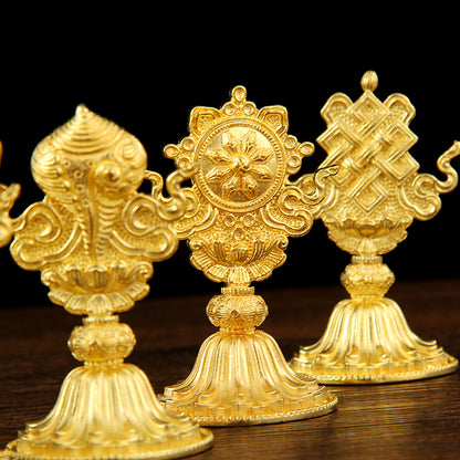 Magnífico conjunto de ocho auspiciosos