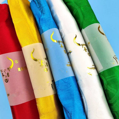 Traditional Tibetan Silk Khata Ceremonial Scarf