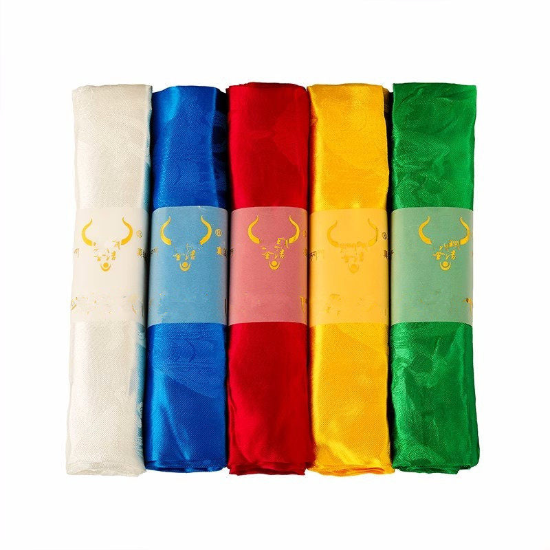 Traditional Tibetan Silk Khata Ceremonial Scarf