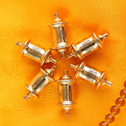 Finger Spin Microfilm Prayer Wheel Pendant