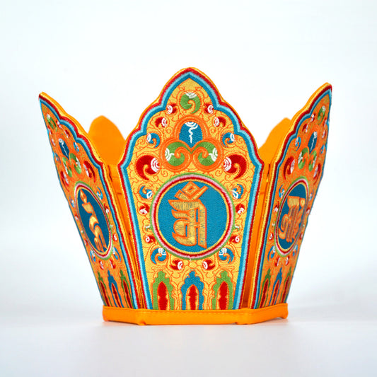 Fabric Five Dhyani Buddhas Seed Syllable Crown Ringa