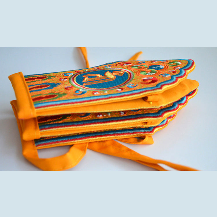 Fabric Five Dhyani Buddhas Seed Syllable Crown Ringa