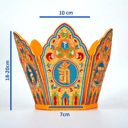 Fabric Five Dhyani Buddhas Seed Syllable Crown Ringa