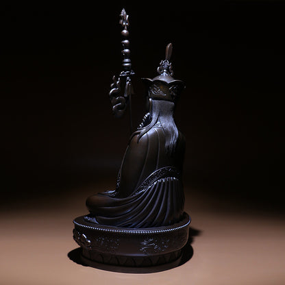 Guru Rinpoche Padmasambhava Oxidized Copper Statue. Two Colors