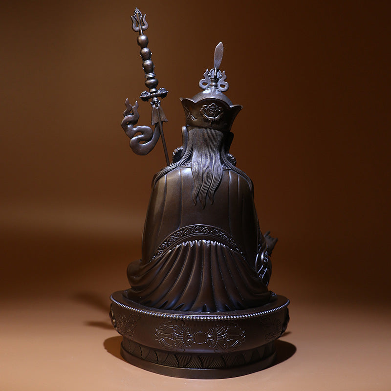 Guru Rinpoche Padmasambhava Oxidized Copper Statue. Two Colors