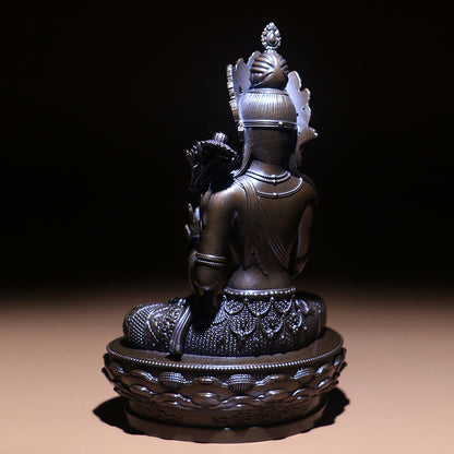 White Tara Oxidized Copper Statue. Two Colors