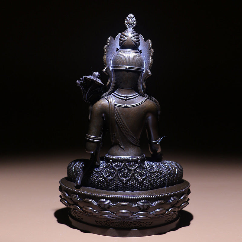 White Tara Oxidized Copper Statue. Two Colors