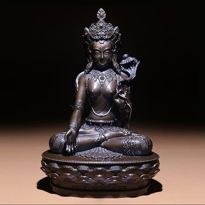 White Tara Oxidized Copper Statue. Two Colors