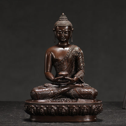 Sakyamuni Medicine Amitabha Buddha Statue. Two Colors