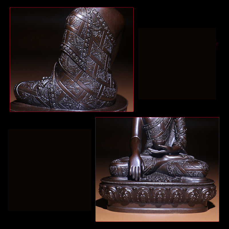 Sakyamuni Medicine Amitabha Buddha Statue. Two Colors