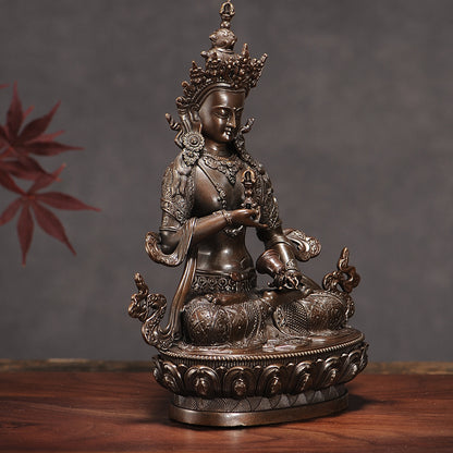 Vajrasattva Oxidized Copper Statue