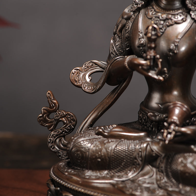 Vajrasattva Oxidized Copper Statue
