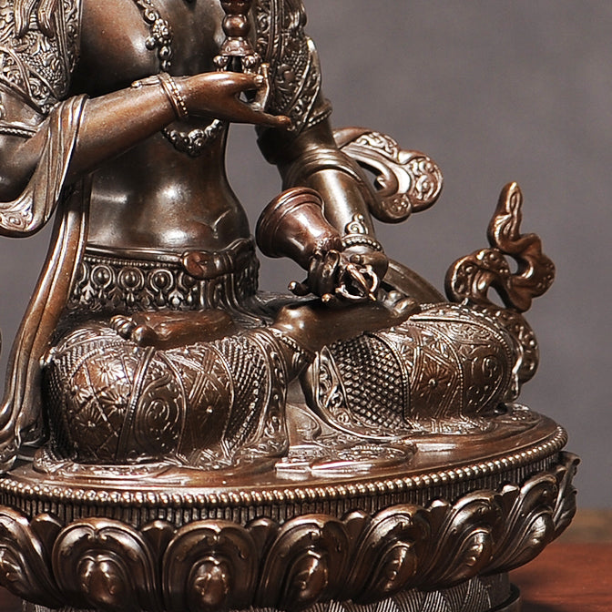 Vajrasattva Oxidized Copper Statue