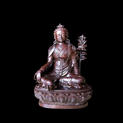 Jigme Lingpa Oxidized Copper Statue. Tow Colors