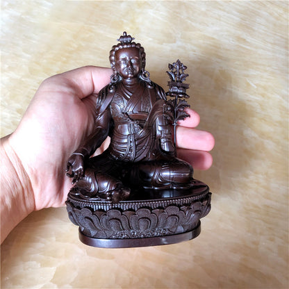 Jigme Lingpa Oxidized Copper Statue. Tow Colors