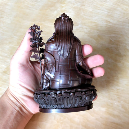 Jigme Lingpa Oxidized Copper Statue. Tow Colors