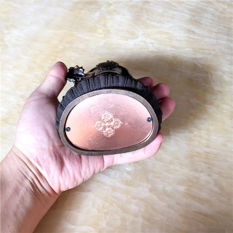 Jigme Lingpa Oxidized Copper Statue. Tow Colors