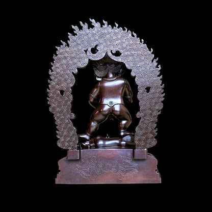 Black Dzambhala Oxidized Copper Statue