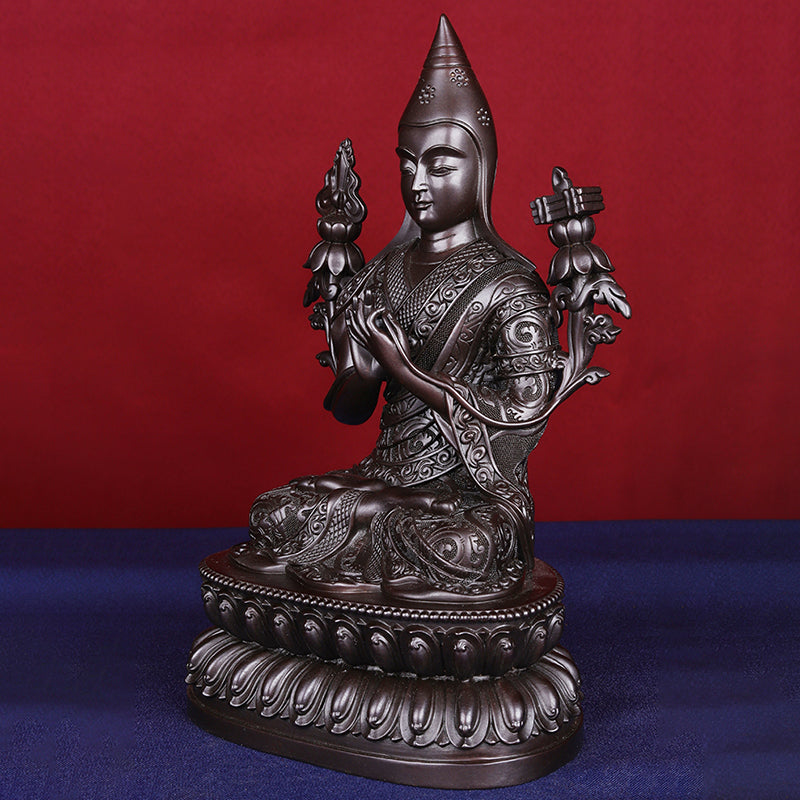 Ju Mipham Rinpoche Oxidized Copper Statue. Two Colors
