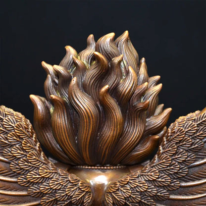 Garuda Oxidized Copper Statue