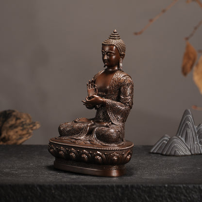 Dipankara Buddha Oxidized Copper Statue