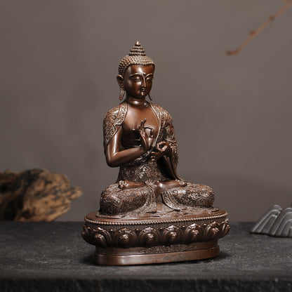Dipankara Buddha Oxidized Copper Statue